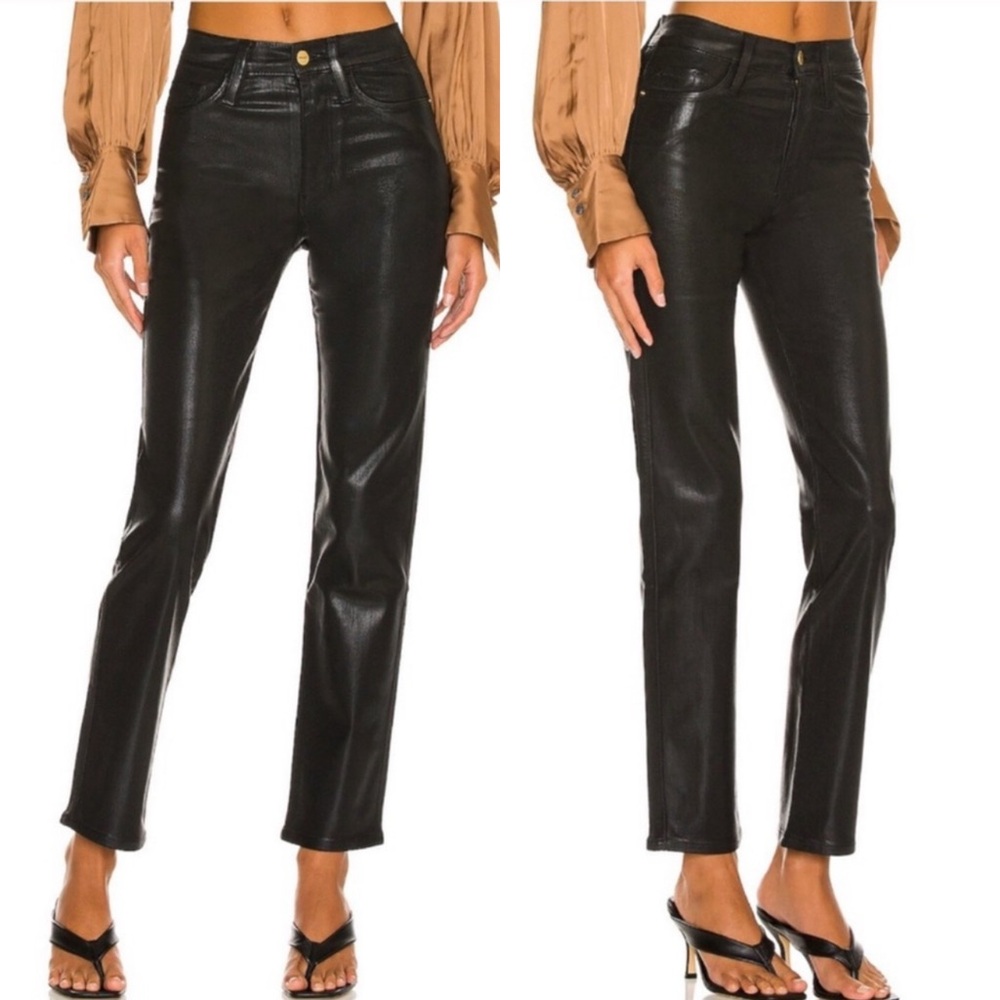 Frame Denim Black High Rise Jeans - Picture 5 of 10